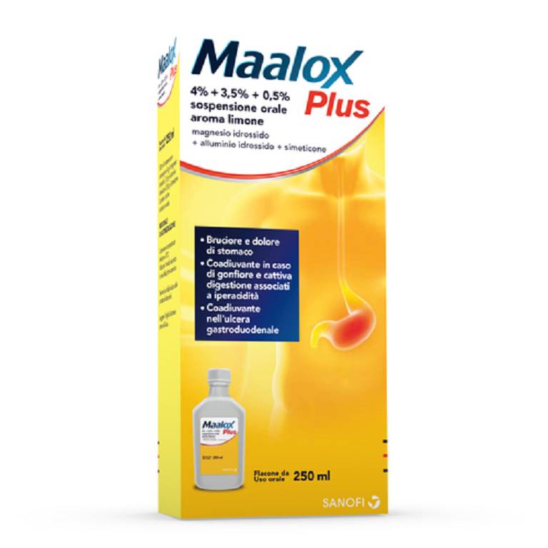 MAALOX PLUS*OS SOSP 4+3,5+0,5%